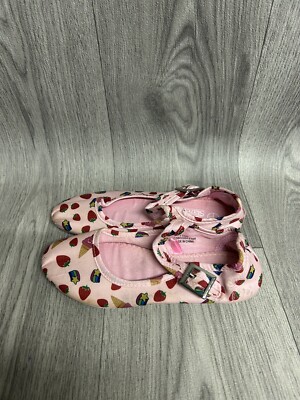 Girls Slazenger Pink Canvas Mary Jane's UK Size Brand New