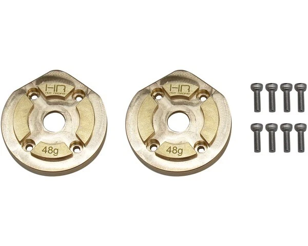 Hot Racing Axial Capra UTB Brass SCX III Currie F9 Portal Knuckle Caps AUTB21CH - Image 3 of 3