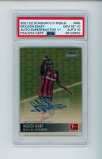 Marketplace image: 2021-22 Moussa Diaby Topps Stadium Club Chrome Superfractor Auto 1/1 PSA 10/10