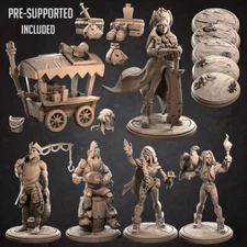 Pirates by Bite the Bullet | D&D | DnD | Miniature | Print on Demand