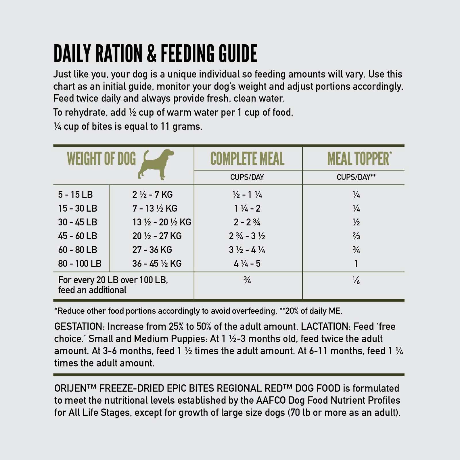 ORIJEN Freeze Dried Dog Food Epic Bites 90 Raw Animal Ingredients 1 Count