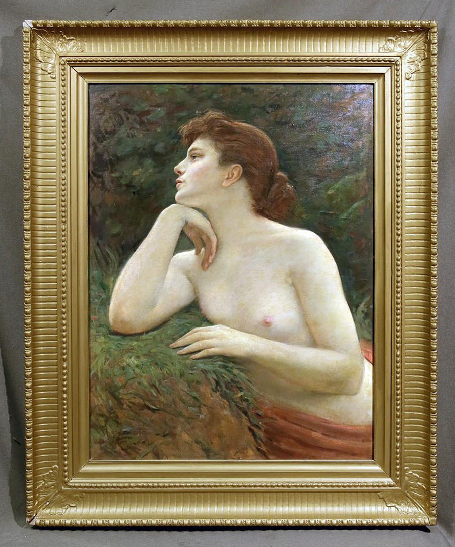 portrait paintings of topless ladies 