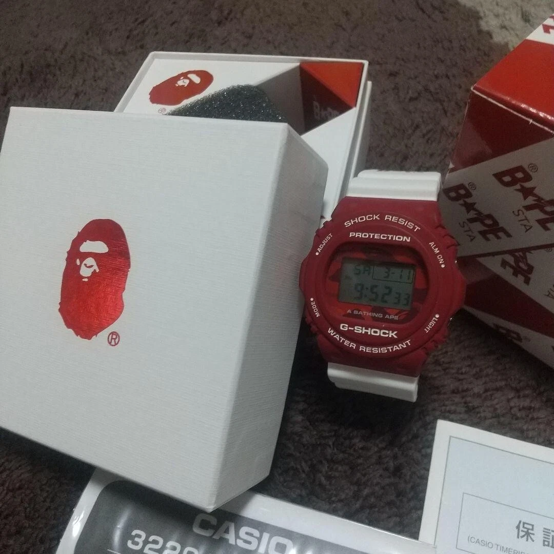 BAPE × G-SHOCK A BATHING APE X G-SHOCK DW-5750 casio limited F/S JAPAN