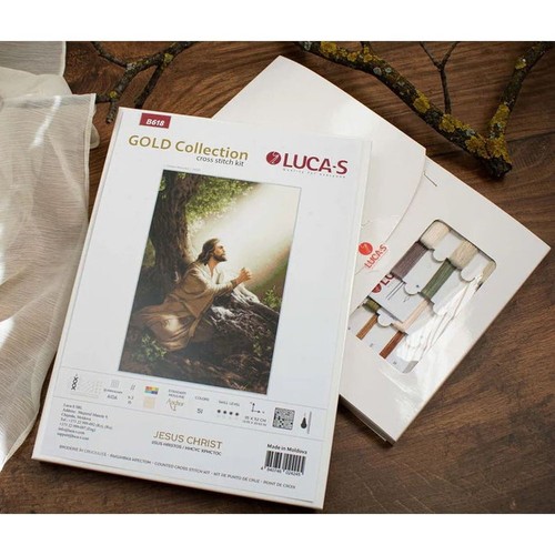 Kit point de croix Luca-S B618 Jésus Christ 35x52cm - Imagen 5 de 5