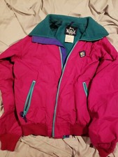 Rare Vintage Woolrich Fleece Lined Bomber Jacket 80s 90s Size Med Pre-owned