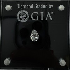 0.50 carat Natural Diamond | GIA certified | Shape - Pear | Color- E | SI2 1150.00 per carat