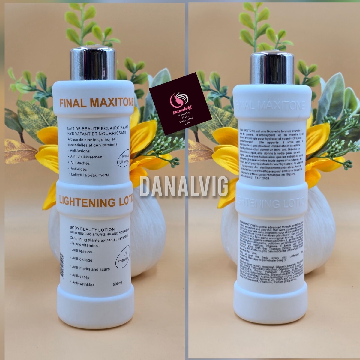 Final Maxitone Lightening Body Lotion. Anti Marks & Spot. 500mlX1