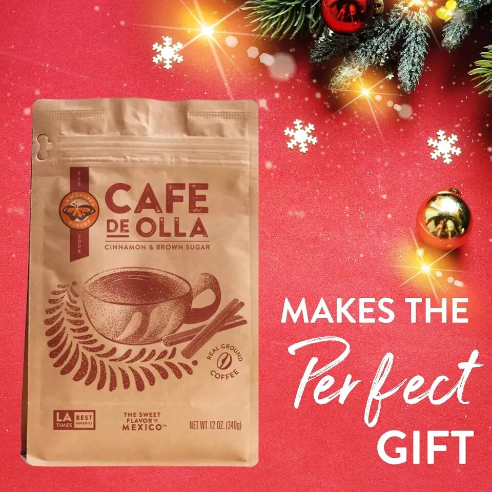 Café De Olla Ground Coffee, 12 Ounce (Pack of 2), Cinnamon and Brown Sugar Sp...