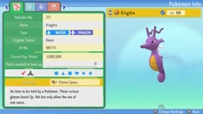 Shiny Kingdra 6IVs Pokemon BDSP 