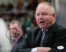 Randy Carlyle Anaheim Ducks Signed 8x10 Matte Photo JSA Authenticated