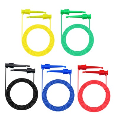  5 Pcs Multimeter-Sonden-Kit Dual SMD IC Test Hook Electrical Testing Cable