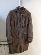 John By John Richmond Ladies Long Coat Brown Hooded Long Sleeved Size 12 (17)