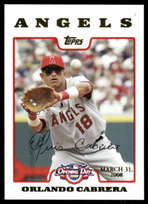 2008 Topps Opening Day #22 Orlando Cabrera Gold #/2199
