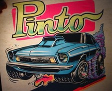 FORD V8 PINTO 1970's VINTAGE IRON ON AMERICAN MUSCLE CAR TRANSFER B-5