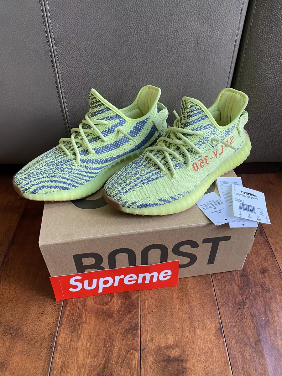 8.5 - Adidas Yeezy Boost 350 V2 Semi Frozen Yellow Authentic | eBay