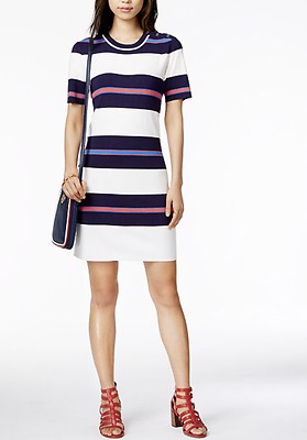 NWT TOMMY HILFIGER WOMENS MULTICOLOR STRIPE SHORT SLEEVE SWEATER DRESS ($99.50) | eBay NWT TOMMY HILFIGER WOMENS MULTICOLOR STRIPE SHORT SLEEVE SWEATER DRESS ($99.50) | eBay