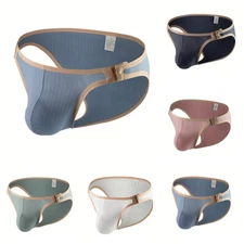 Mens G-string Brief Underpants Low Rise Waist Pouch Enhancing Shorts Underwear