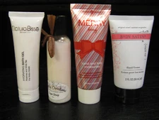 Lot of 4 hand cream,body lotion,bath gel 2oz.,new,Melaleuca,Cigar shop,Labottega
