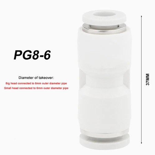 PU/PY/PE Series Tracheal Connector Outer Diameter 4/6/8-16MM For PU/Nylon Hose - Picture 32 of 45