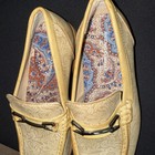 Antonio Cerrelli Elite Shoes Mens 8.5 Tan Embossed Loafers Slip On Dress worn 1 — photo 3
