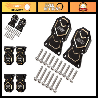Brass Diff Cover for Axial SCX24 Bronco Crawler - Front & Rear Axles, Black