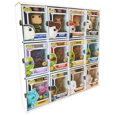 KUBBIE DLX WHITE (3x4) - In Box Display Case for Funko Pops, Wall Mount & Stack