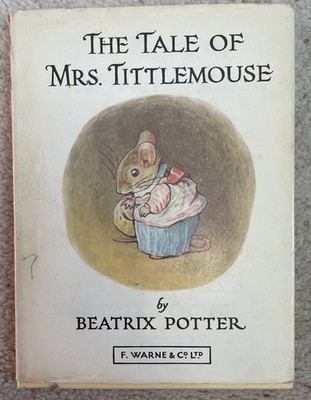 VINTAGE BEATRIX POTTER - THE TALE OF MRS TITTLEMOUSE - F. WARNE & Co HARDBACK