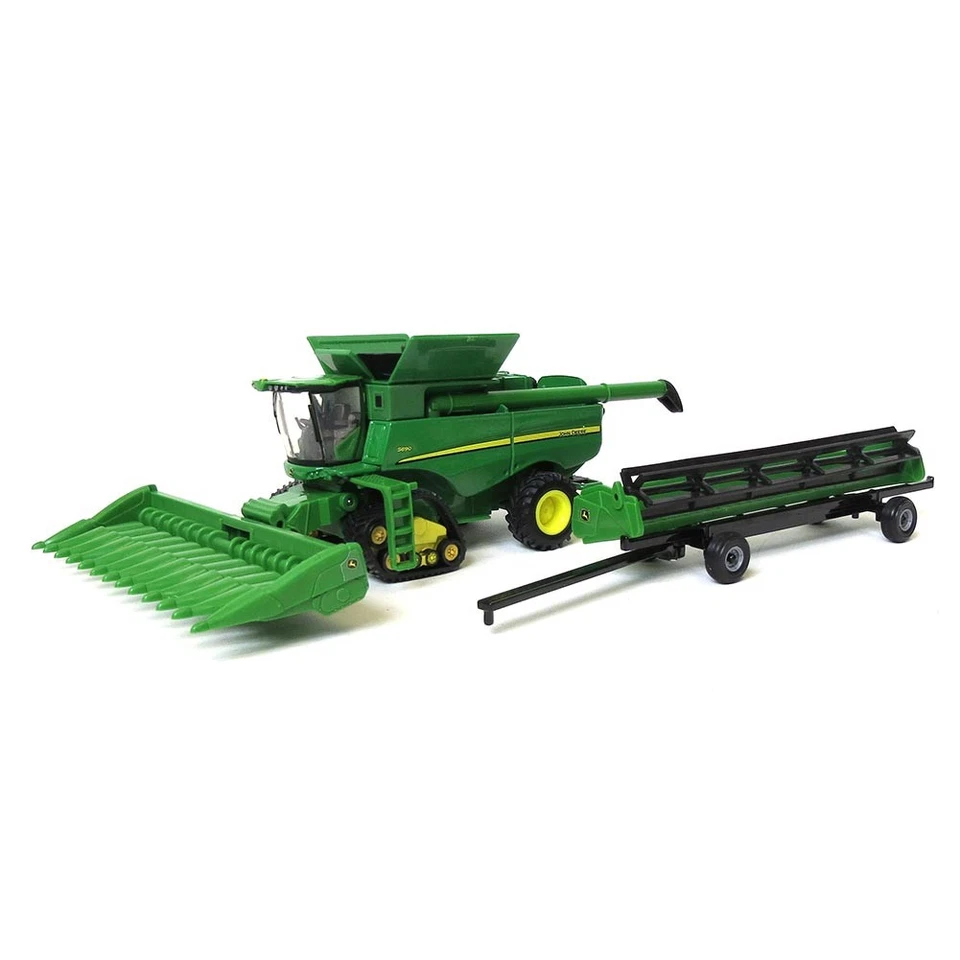 1/64 John Deere S690 Combine on Tracks with Grain and Corn Heads by ERTL LP53303 - Image 2 of 4