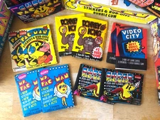 1980 Fleer Topps  Video Game 10 Wax Pack lot Pacman Ms. Super, Donkey Kong etc.