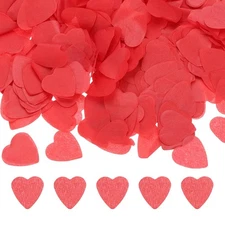 3000 PCS 1 inch Red Tissue Paper Hearts Confetti for Wedding Arts Crafts