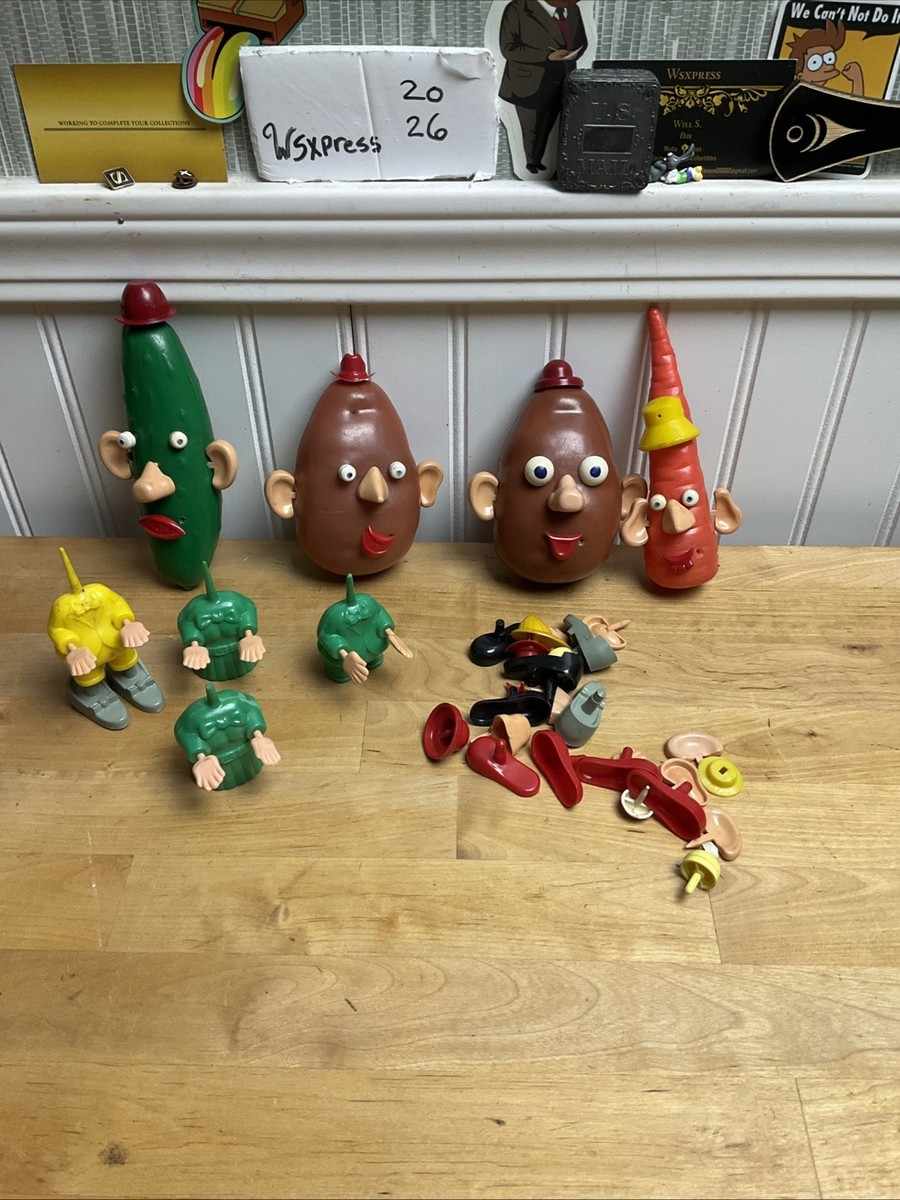 Vintage 1960's Hasbro Mr. Potato Head and Friends Picnic Pals Lot
