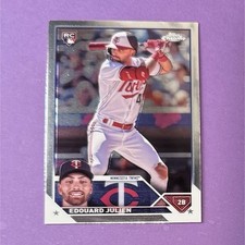 Topps Edouard Julien Minnesota Twins Rookie 2023 Chrome Update Base Card USC79