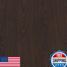 BAYYA Dark Brown Wood Grain Contact Paper Waterproof Peel Stick Wallpaper