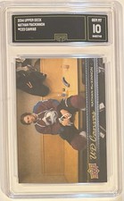 GMA 10 Gem Mint NATHAN MacKINNON 2014/15 UPPER DECK *CANVAS* 2nd Year CARD RARE!
