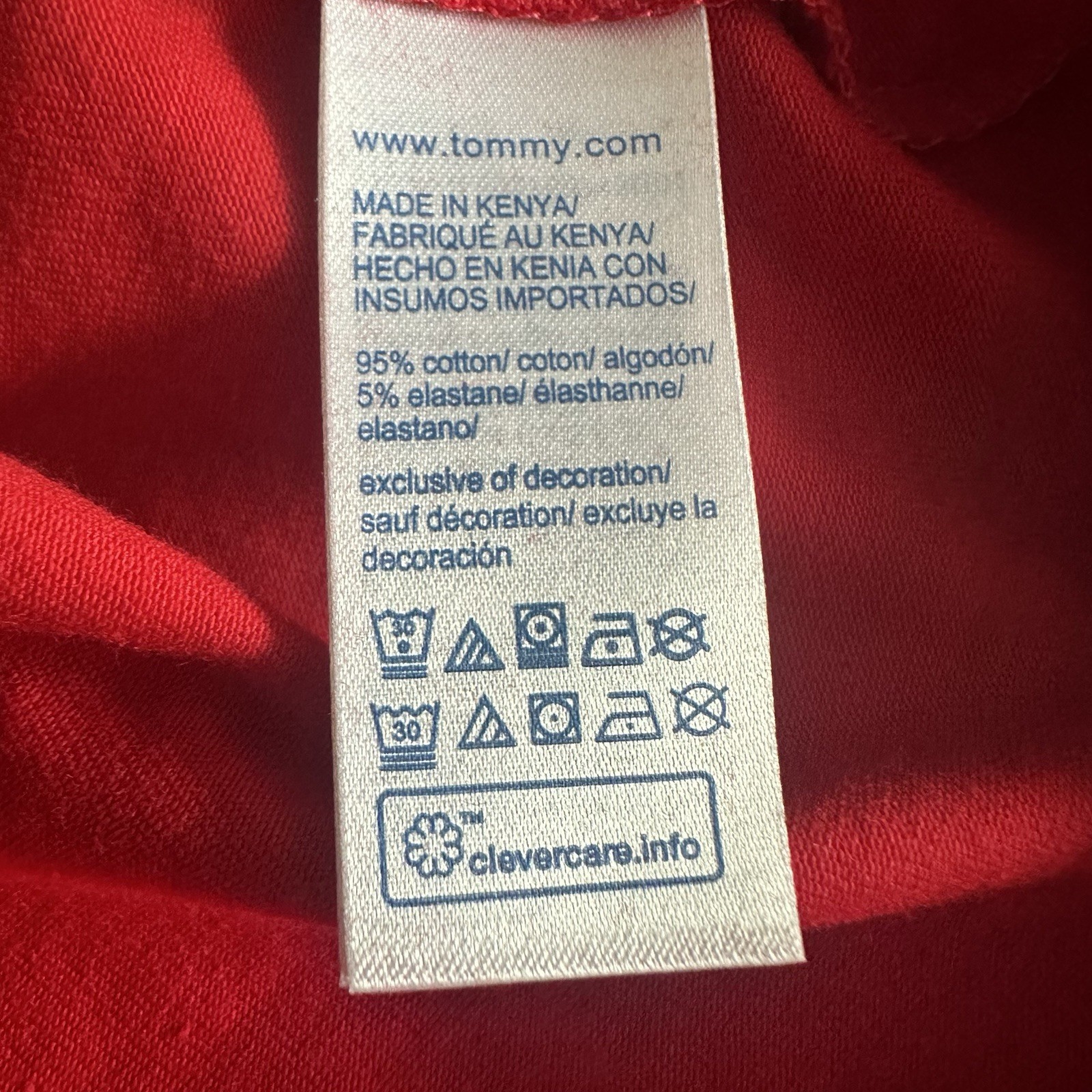 Tommy Hilfiger T-Shirt Men's Small Red  Quick Dry-Stretch Fabric #78JA637-600 thumbnail 6