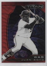 2022 Panini Chronicles Titan Ruby Wave Prizm /199 Juan Soto #21 o7m