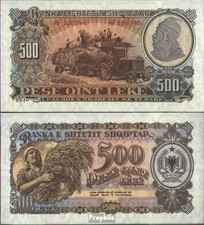 Banknoten Albanien 1957 Pick-Nr: 31a bankfrisch 500 Leke