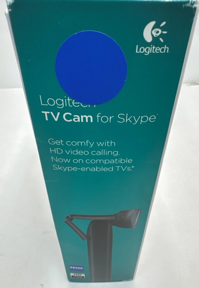 Cámara de TV Logitech para Skype 720 HD con cámara web de enfoque automático Carl Zeiss Optics Foto 2 de 4