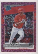 2020 Donruss Optic Rated Rookies Pink Velocity Prizm Shogo Akiyama Rookie RC 7qg
