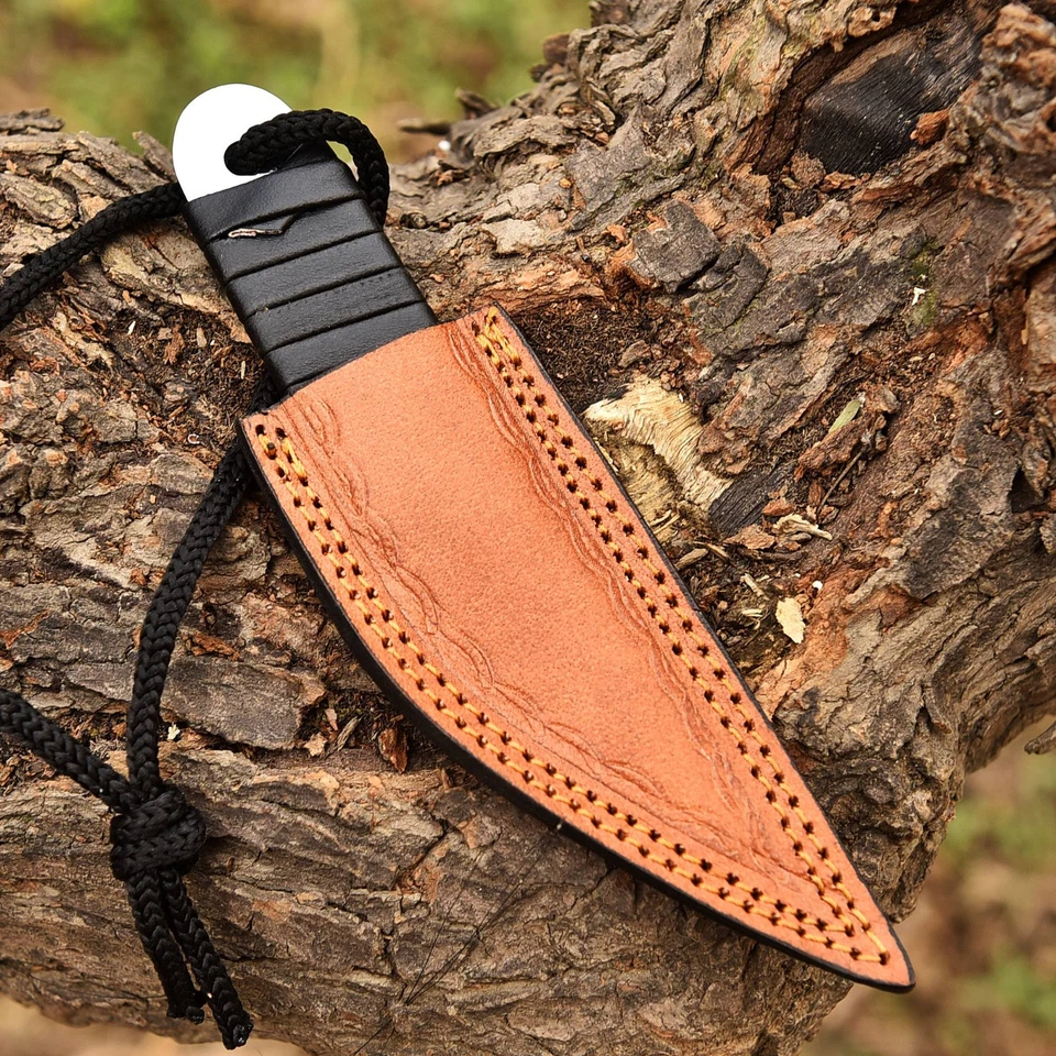 Cuchillo kiridashi Full Tang High Polish hecho a mano hoja de acero de alto carbono con funda Foto 4 de 4