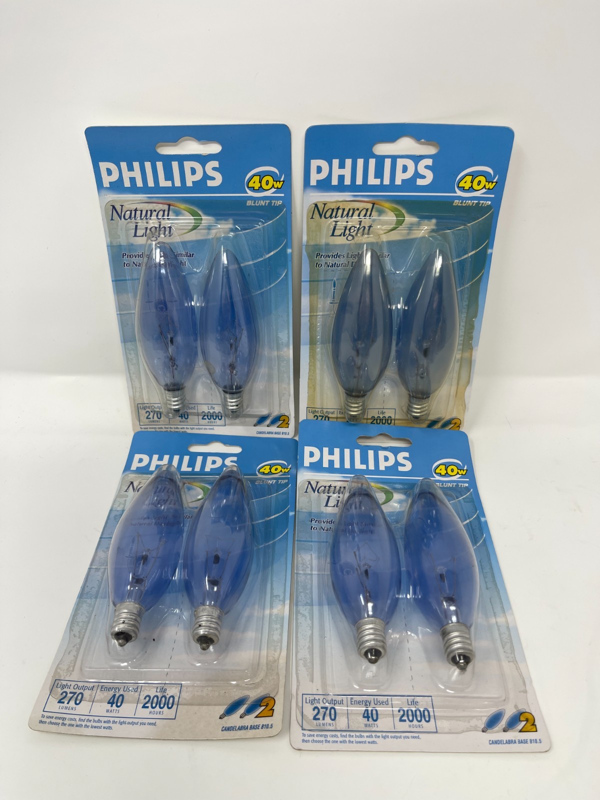 B10.5 Blunt Tip Candelabra Base Pack Of 2 X4=8