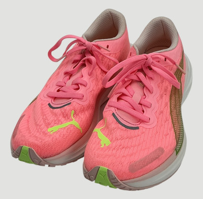 Puma Deviate Nitro 2 Women's Size 8.5 Koral Ice/Speed Green Running Shoes