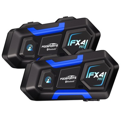 Motorcycle Bluetooth Intercom FX4 Pro 1200m Helmet Intercom, 4 Riders Motorcy...