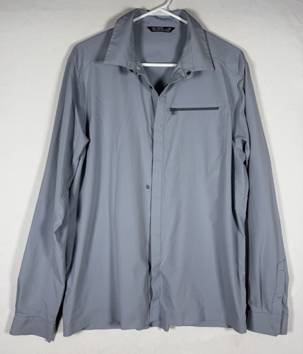 Arc'teryx Skyline Shirt Mens Large Gray Long Sleeve Technical Gorpcore STAINS