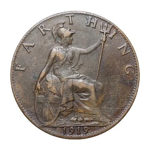 1919 George V Farthing — photo from another recent sale