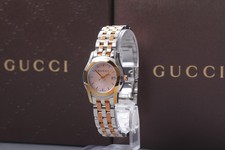  Exc 5 w/ Box Gucci 5500L Two-Tone 27mm Quartz Women's Watch From Japan 3341
