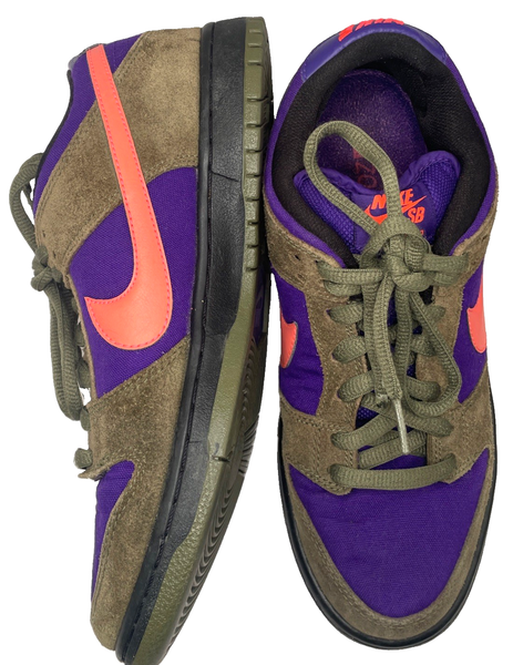 RARO Nike Dunk Pro SB Low Oliva Medio Rojo Atómico (2013) Talla 8 Hombre 3
