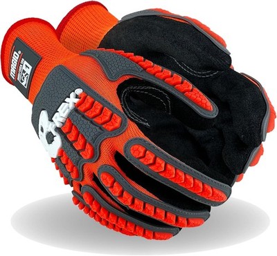 Magid T-REX TRX400 Impact Gloves, Sandy Nitrile, 1 Pair, Size 10/XL