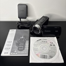Canon VIXIA HF R400 HD Camcorder w/ 16GB SD Card  Manual  OEM Charger