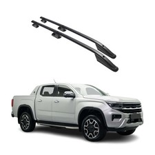 Dachreling Relingträger Aluminium für VW Amarok NF 2023-2026 Alu Schwarz
